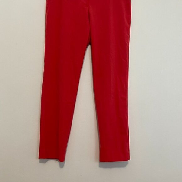 CALVIN KLEIN CK Skinny Highline Pants Coral Pink Red Tapered Leg Cropped Ankle - Picture 5 of 13
